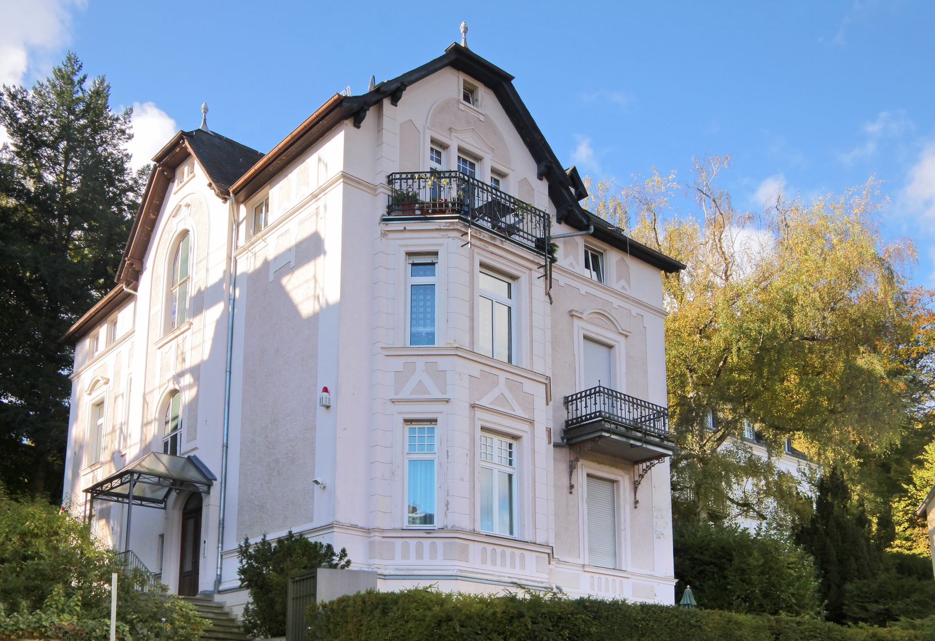 Period of promotion  style house in residential area